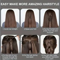 6pcs/Set Hair Brush Set Hairdressing Spray Bottle Hair Braiding Loop Rat Tail Comb Teasing Hair Brsuh Edge Control Hair Brush 5