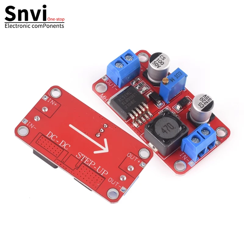 SNVI 1PCS 5A DC-DC Step Up Power Module Boost Volt Converter 3.3V-35V To 5V 6V 9V 12V 24V XL6019