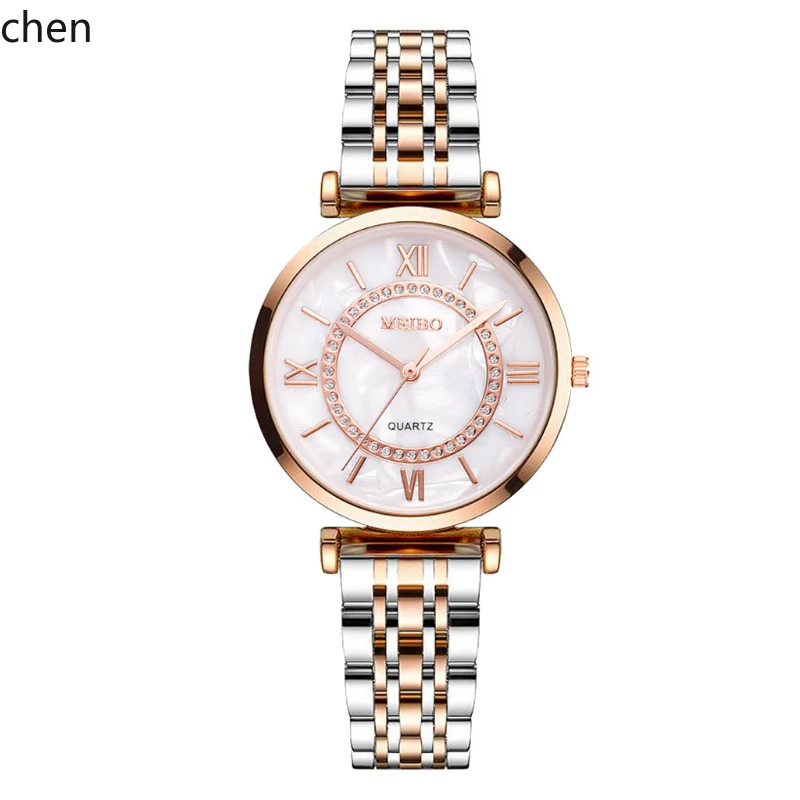 

ZZ quartz watch fashion temperament simple watch, classic disc alloy steel belt women's watch