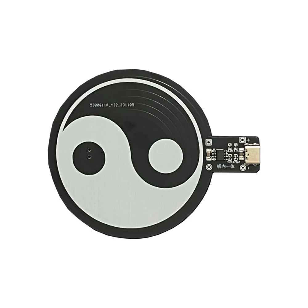 Imagem -05 - Transmissor de Alimentação sem Fio Integração de Indução de Bobina Usb tipo c Lâmpada Led 5v 035 mm Receptor Pcs