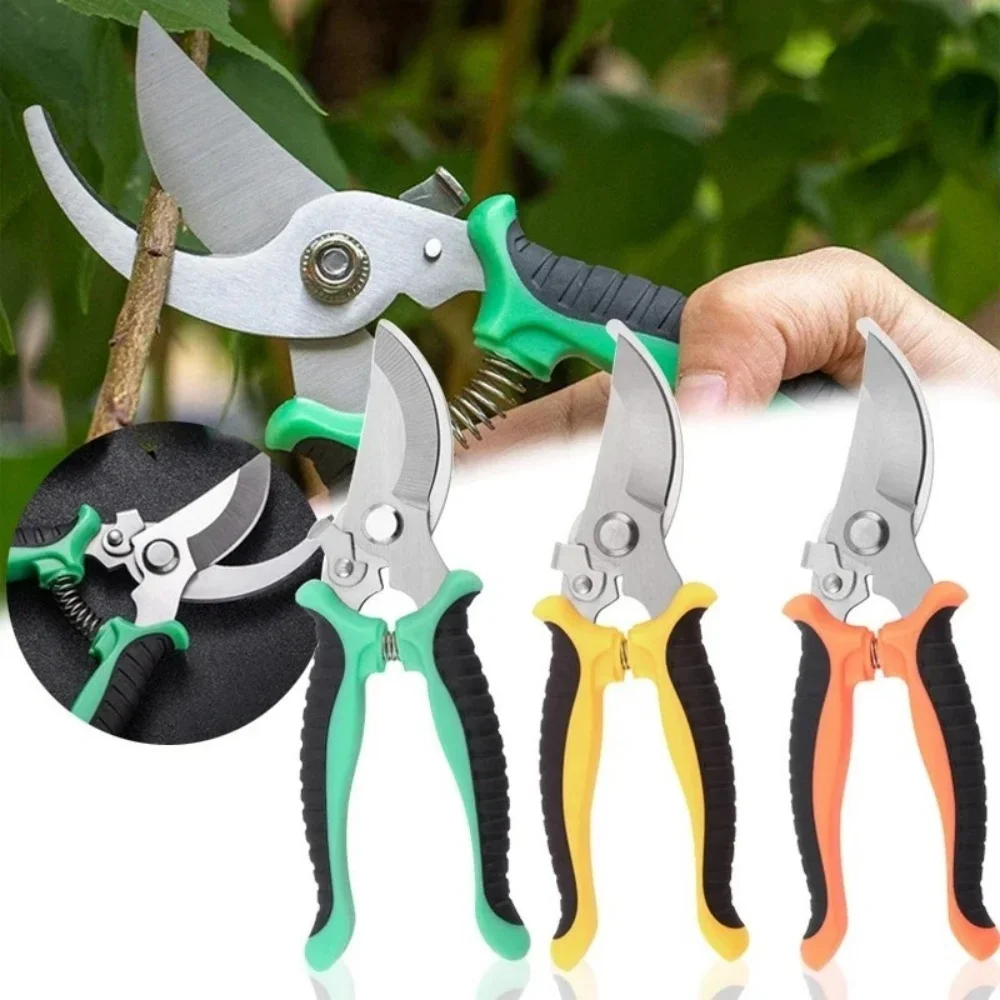 Professional Pruner Garden Scissor For Branch Trimming Vegetable Fruit Tree Pruning Heavy Duty Household Gardening Shear Scissor