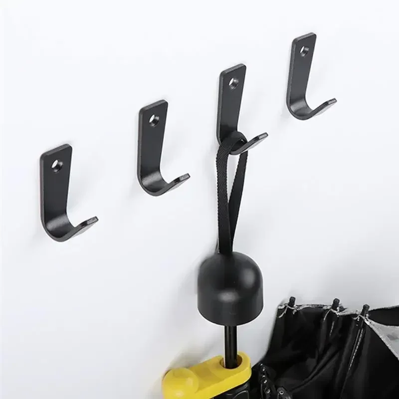 2 Pcs Thickened Single Hole Coat Hook Metal Clothes Rack Bathroom Stainless Steel Rust-proof Hooks Home Supplies Ceiling Wall