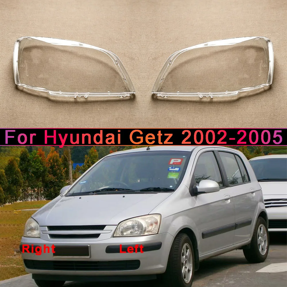 

Headlight Housing Shell Lamp Shade Lens Transparent Headlamp Cover Plexiglass Auto Replacement Parts 2002-2005 For Hyundai Getz