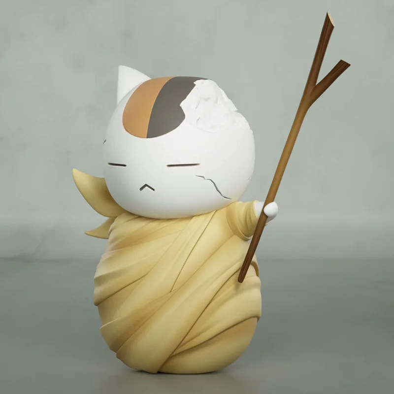 Nieuwe Creatieve Cartoon Mini Kat Leraar Pop Gk Handbediende Niang Mond Drie Drie Getijden Spelen Pop Desktop Decoraties Ornamenten