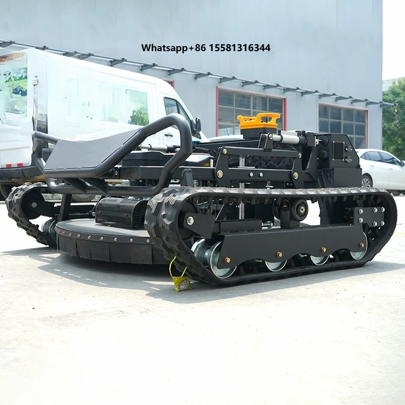 CE EPA  Engine All Terrain Grass Cutting Machine Agriculture Rubber Tracks Remote Control Robot Lawn Mower