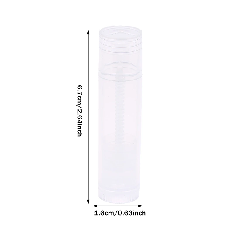 10 Stuks 5G Lege Lipgloss Buizen Lippenstift Potten Balsem Buis Cap Container Reizen Make-Up Tool Lippenbalsem cosmetische Containers