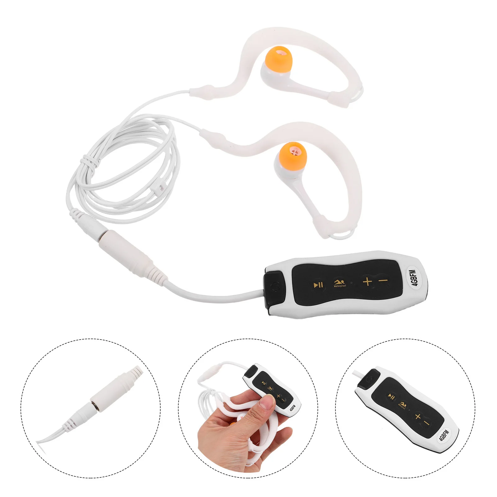 

Ear Clip Earbuds with Waterproof Music Player for Swimming Running Outdoor Sports Lightweight Comfortable Secure Fit Sports