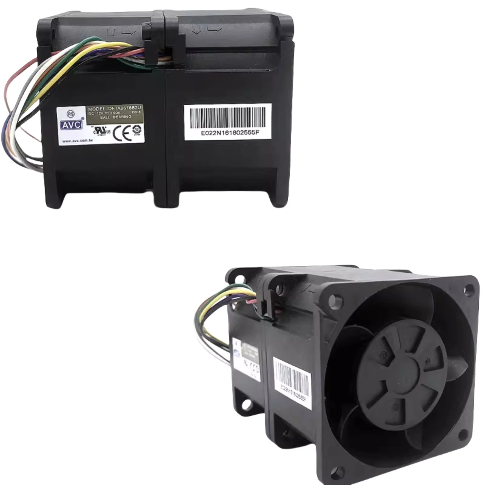 

Для турбовентилятора AVC DFTA0676B2U 12 В 3 А | Промышленный вентилятор 60x60x76 мм, 16 000 об/мин | Двойной шарикоподшипник для охлаждения сервера/графической установки