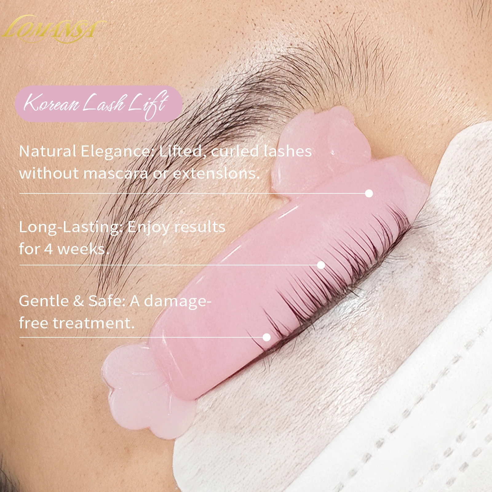 Lomansa 6 paia di cuscinetti per permanente ciglia in silicone Forniture per estensioni ciglia Accessori per il trucco Strumenti per il sollevamento delle ciglia per l'estensione delle ciglia