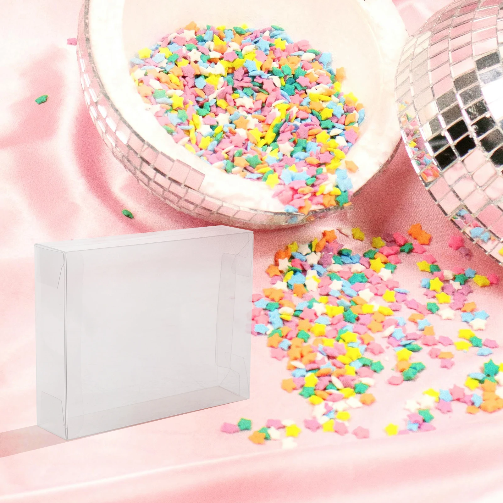 

12pcs Clear PET Gift Boxes 3x10x13cm Long Rectangle Packaging for Wedding Party Favors Candy Treats Bulk Present Box