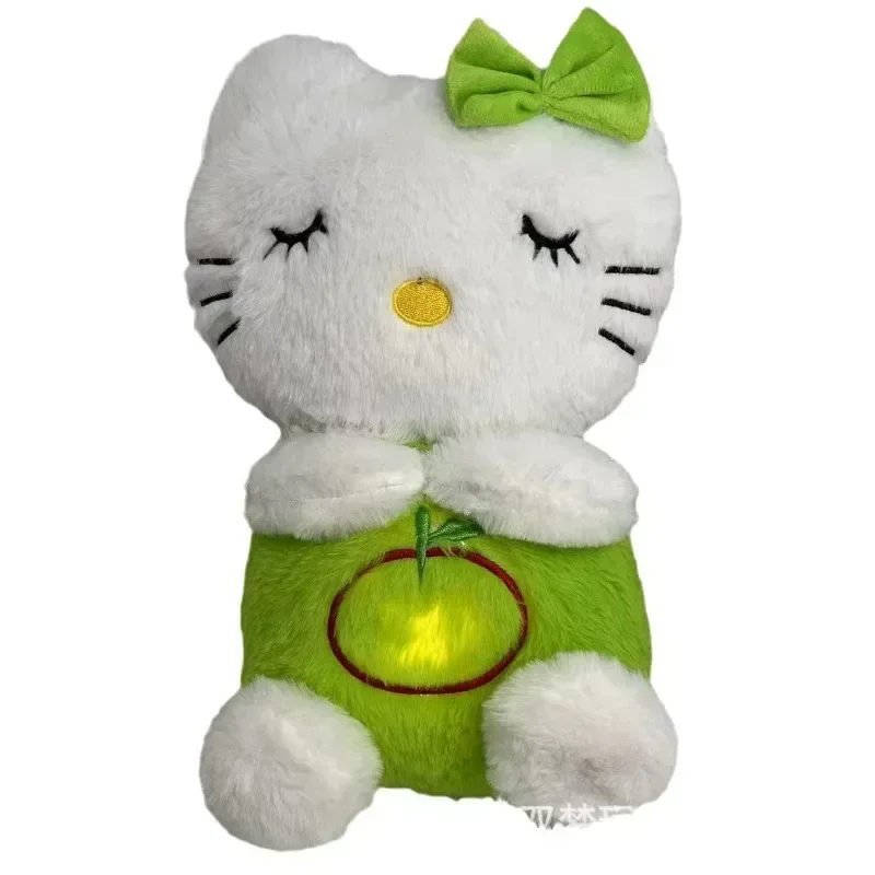 Sanrio-Muñeca relajante brillante de Hello Kitty, accesorios de muñeca de gato Kt de dibujos animados de Anime, decoración de habitación, juguete para regalo Kawaii para bebé