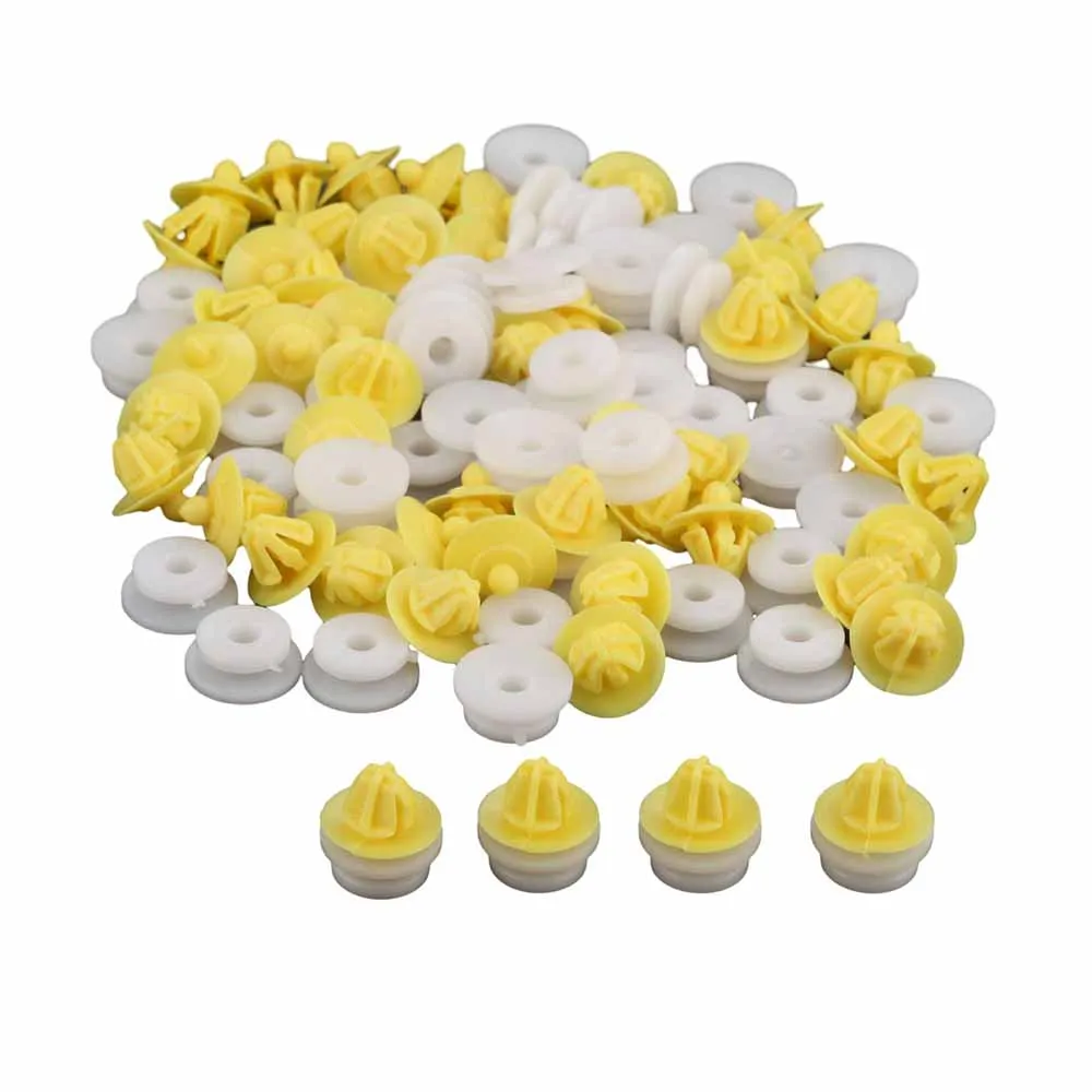 50pcs 7703077250 Car Interior Door Card Panel Plastic Rivets Clips Hole Auto Fasteners Clio Megane Scenic Twingo