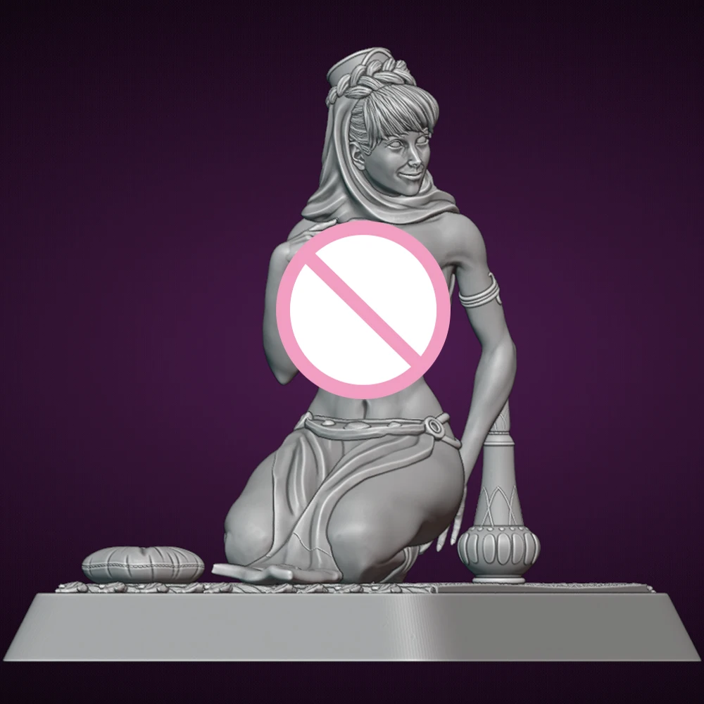 الرقيق فتاة جيني الراتنج أطقم منمذجة ثلاثية الأبعاد الطباعة دمية 1/24 المفكك الراتنج الشكل تمثال أطقم غير مصبوغ لعبة Gk اللعب مجموعة #6