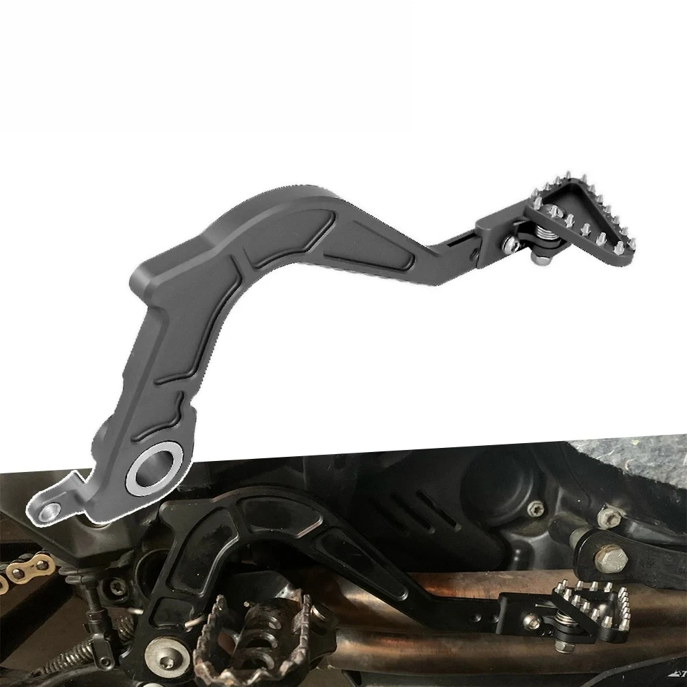 Motorcycle Aluminum Adjustable Folding Rear Foot Brake Lever Pedal For BMW F700GS F650GS F800GS Adventure ADV GS 800 F 700 650GS