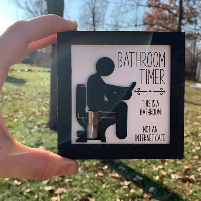 Funny Stool Sand Kids Toilet 5 Minute Restroom Clock Hourglass Bathroom Decoration Timer For Men Husband Dad Birthday Funny Gift