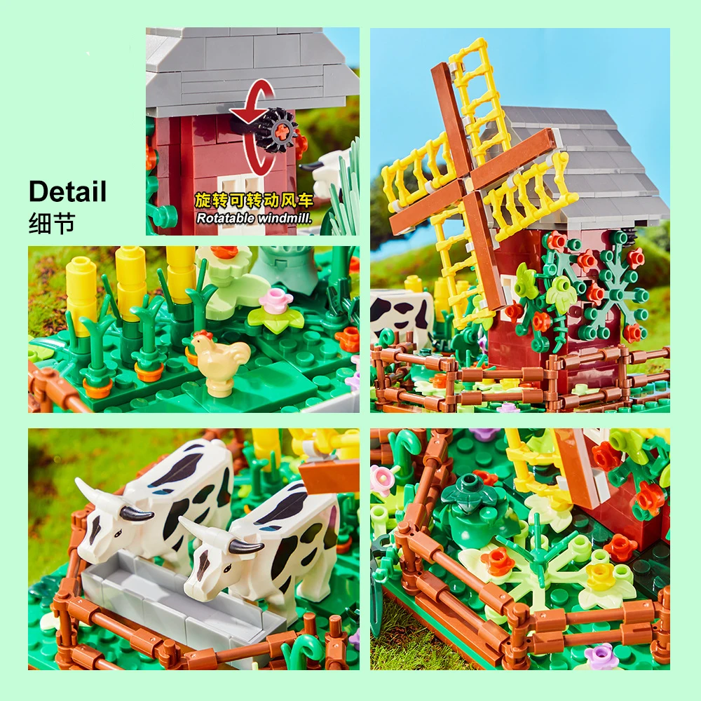 Mainan Blok Bangunan Happy Ran - Agriculture Farming Vehicles ulasan dan harga