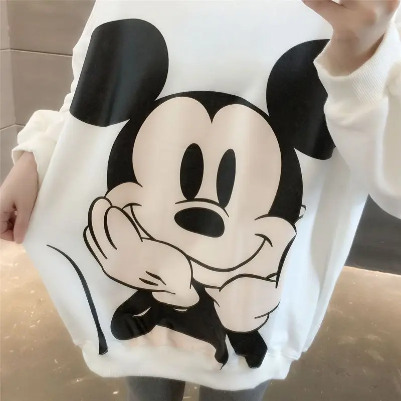 The new cartoon Disney series cute Mickey girls autumn soft and comfortable, simple and versatile, casual and thick sweatshirt