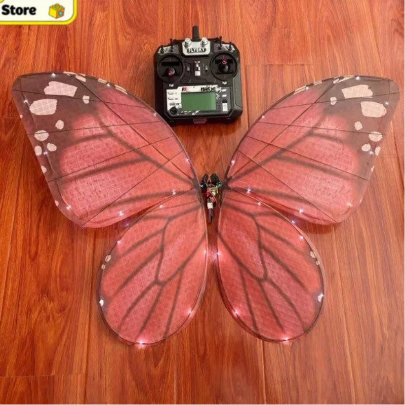 

3rd Gen Bionic Butterfly Drone RC Flying Toy with LED Glowing Wings DIY Assembly Kit for Outdoor Show Wedding Party Hobby
