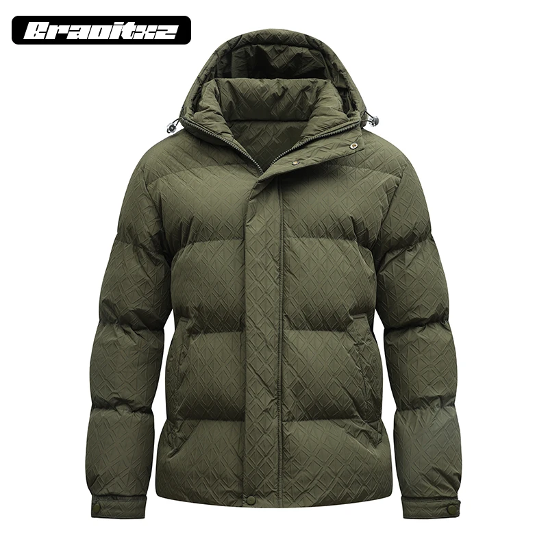 M-8XL New Men Autumn Winter Outdoor Casual Windproof Fashion Jacket Coats Men Detachable Hooded Solid Color Jacket Coats Men