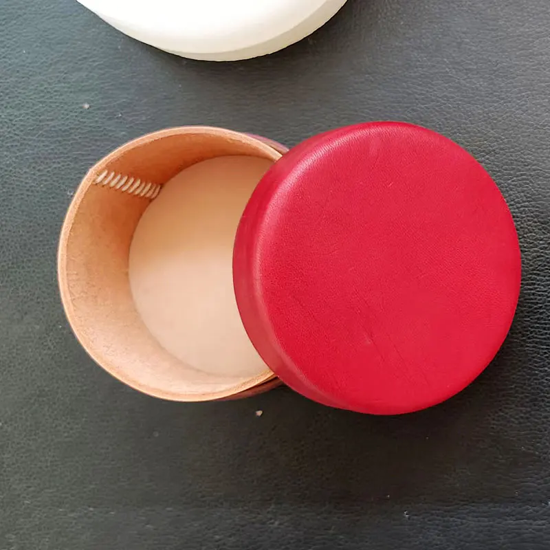 Hand-work unique design tools-round jewelry box Leather shaping mould, This mold is used to make leather storage case