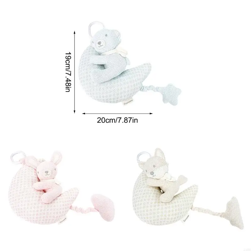 لعبة تفاعلية للتطوير الحسي لحديثي الولادة من القماش المزخرف مع ملحقات آمنة 24BE