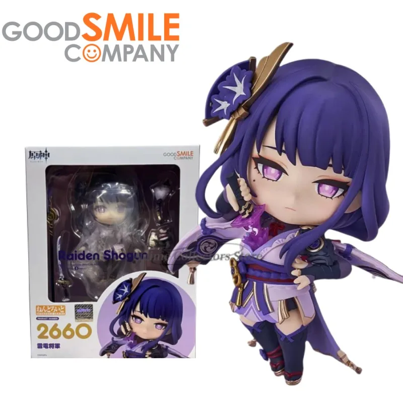 Originale in magazzino Anime Genshin Impact Raiden Shogun Action Figure Toy Kwaii 2660 Q Ver. Collezione di modelli di bambole in PVC per regalo