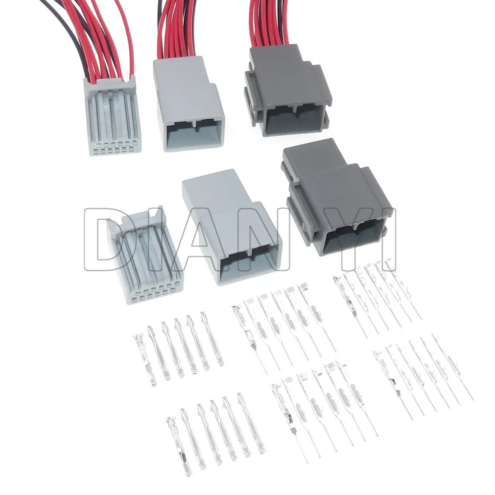 

1 комплект, 12-контактная автомобильная проволочная розетка с кабелями MX34012SF1 MX34012PF1, сборка переменного тока, автоматическая мужская и женская розетка для проводов