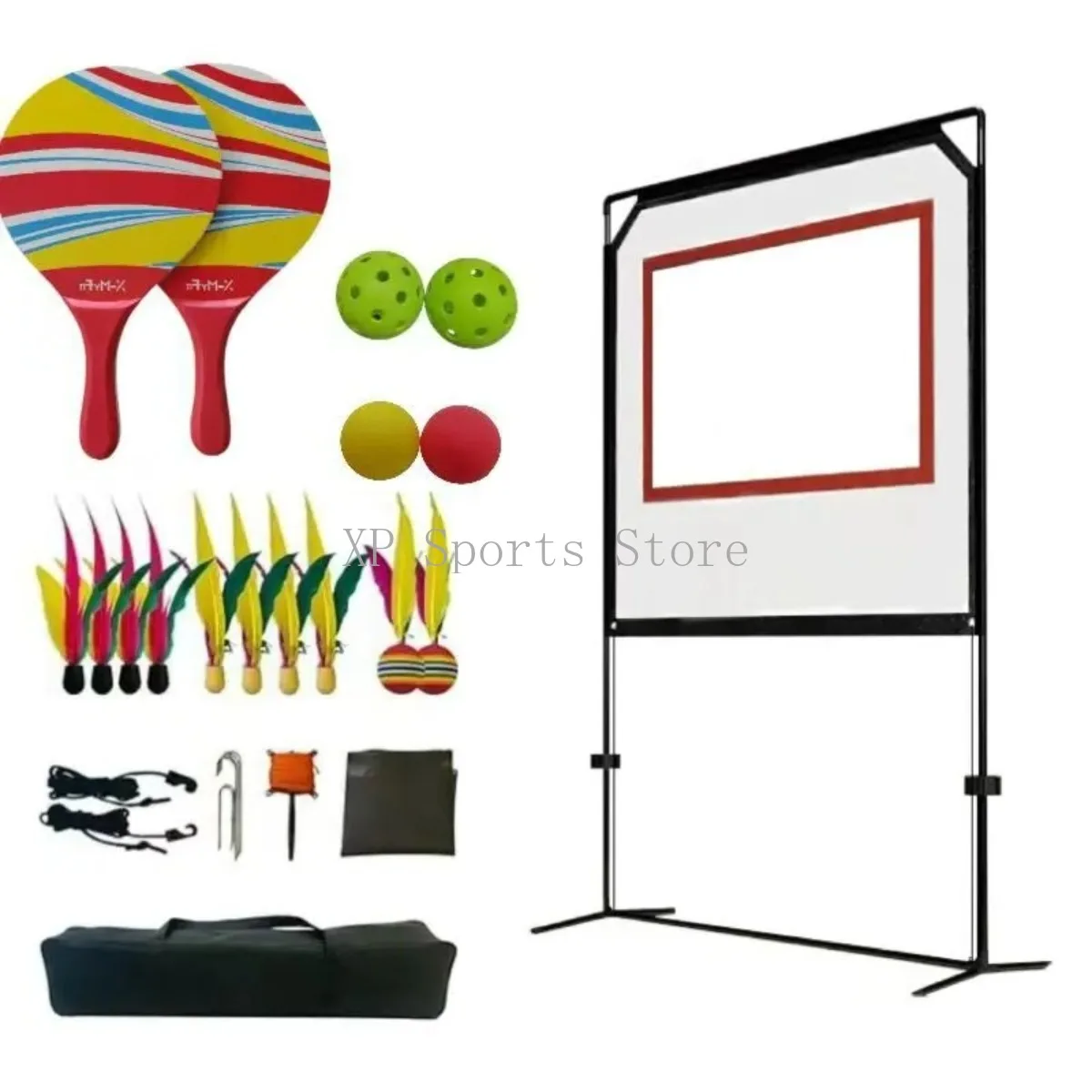 

Badminton Net Set with Stand, Rackets&Shuttlecocks- Versatile Easy Setup Court, Ideal for Men Women Backyard Outdoor Beach Games