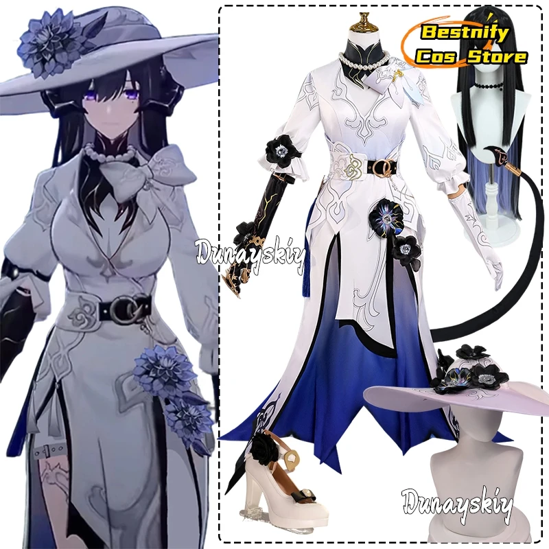 أزياء داليا كونستانس التأثيرية لعبة الرسوم المتحركة هونكاي ستار ريل شخصية لعب الأدوار فستان حفلات الهالوين