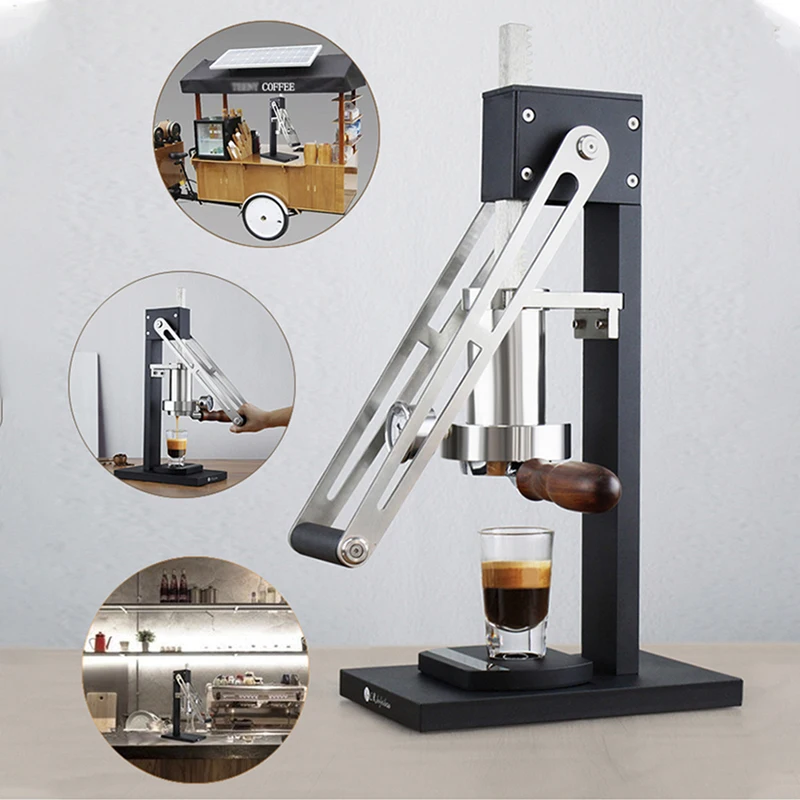 Ручной пресс для кофемашины, ручная экстракция эспрессо, рычаг переменного давления, кофеварка, функция подогрева чашки