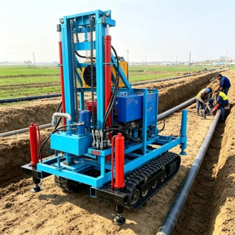 

Hydraulic Multifunctional Water Well Drilling Rig Four Cylinder 106HP Wheel Well Drilling Rig Mini Small Water Well Drilling Rig
