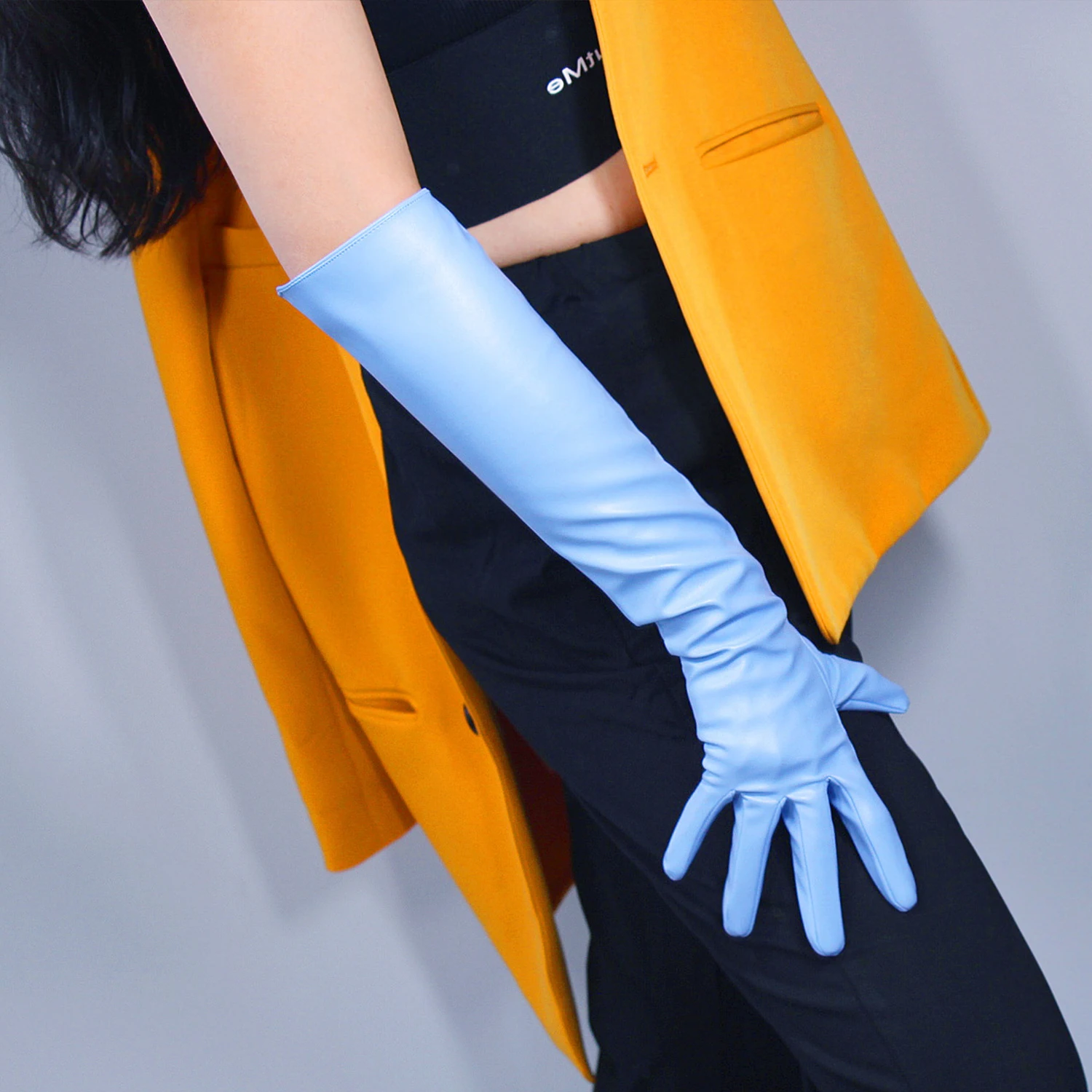 Formal Glove Leather - RĘKAWICE W KOLORZE PUDROWEGO BIEGRODZIKA, 50