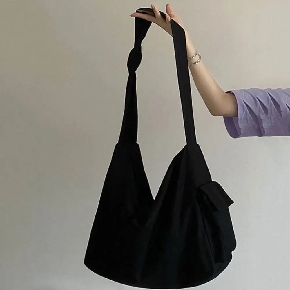 

Холщовые сумки-тоут большой емкости с широким ремешком, повседневная сумка через плечо в японском стиле для покупок, простая студенческая сумка через плечо для мужчин