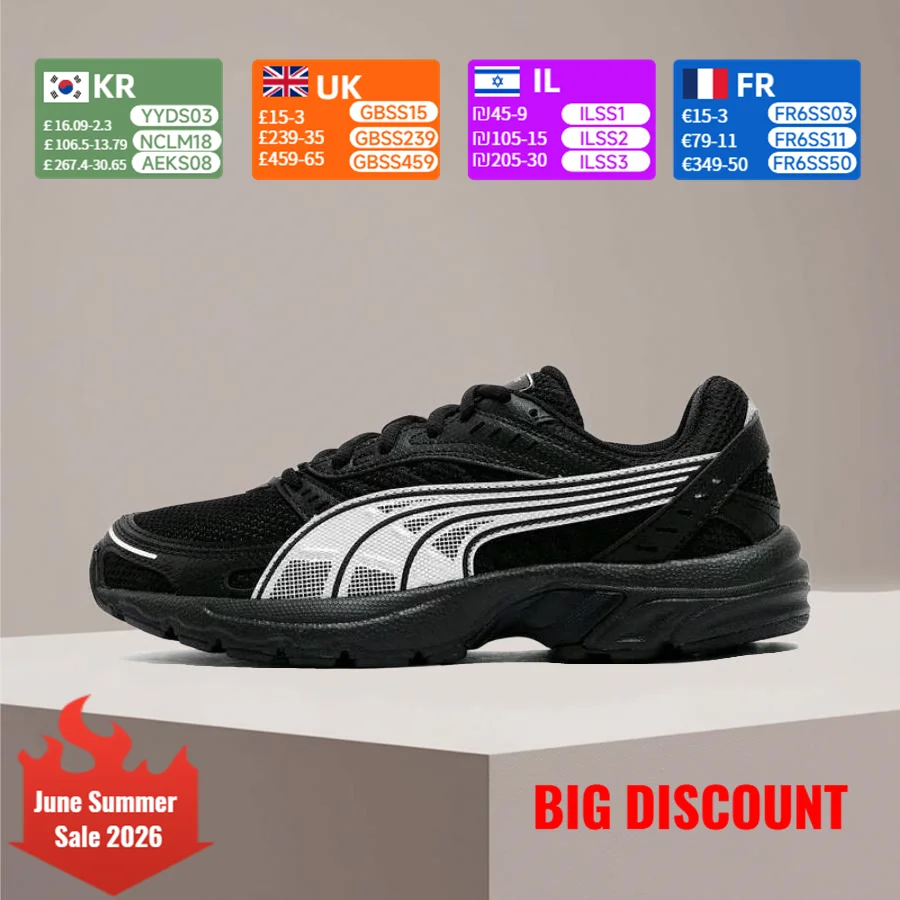 

PUMA Axis: Stylish, comfortable, and slip-resistant low-top athletic and casual running shoes (unisex) – Black 368465-21