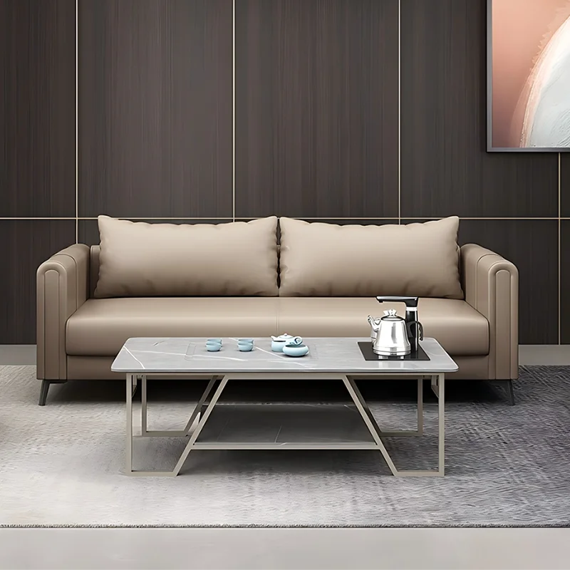 

# Leather Modular Executive Sofa Set Eco-Friendly Minimalist Design Sturdy Comfortable For Office Home
