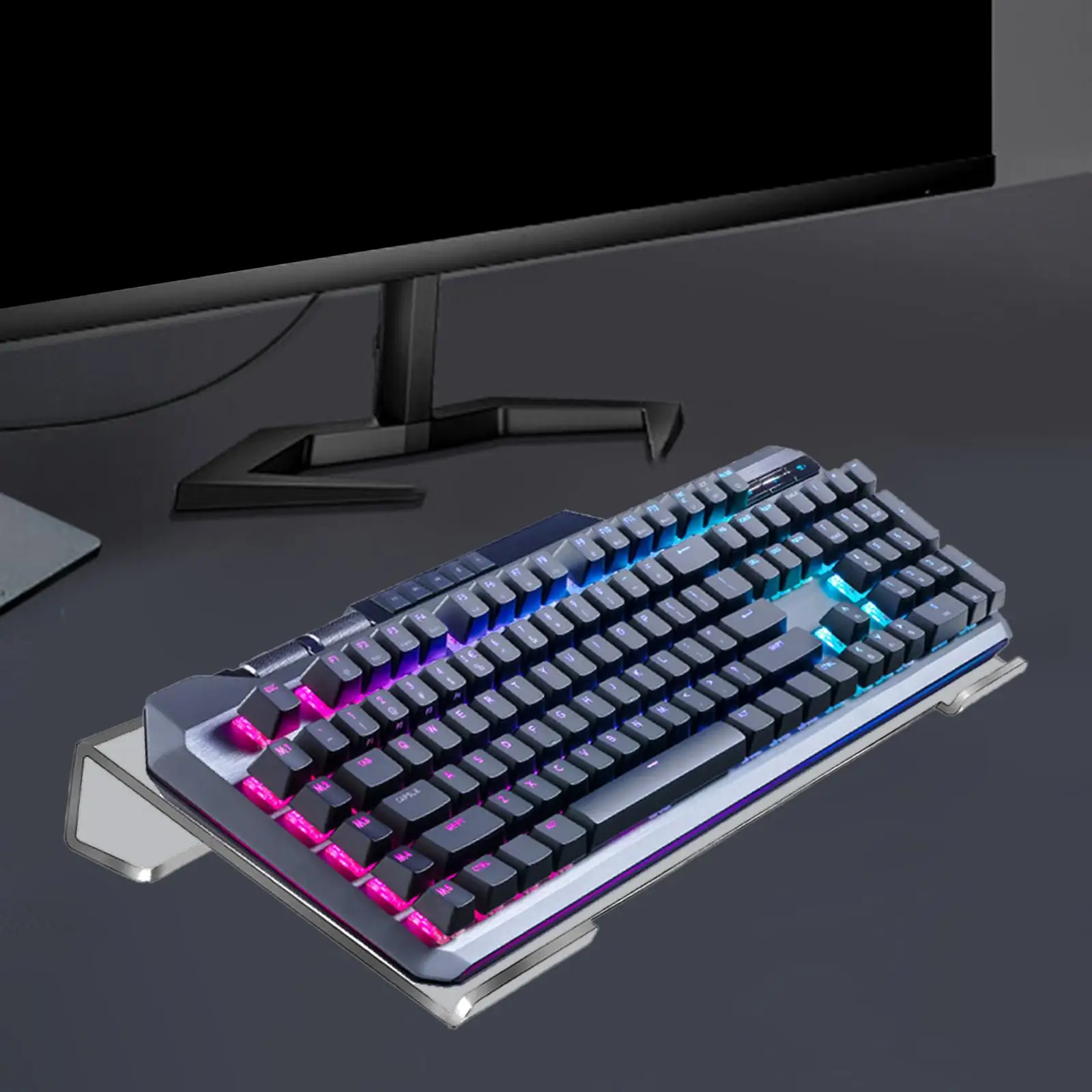 Computer Keyboard Stand Sturdy Acrylic Transparent Professional Anti Slip
