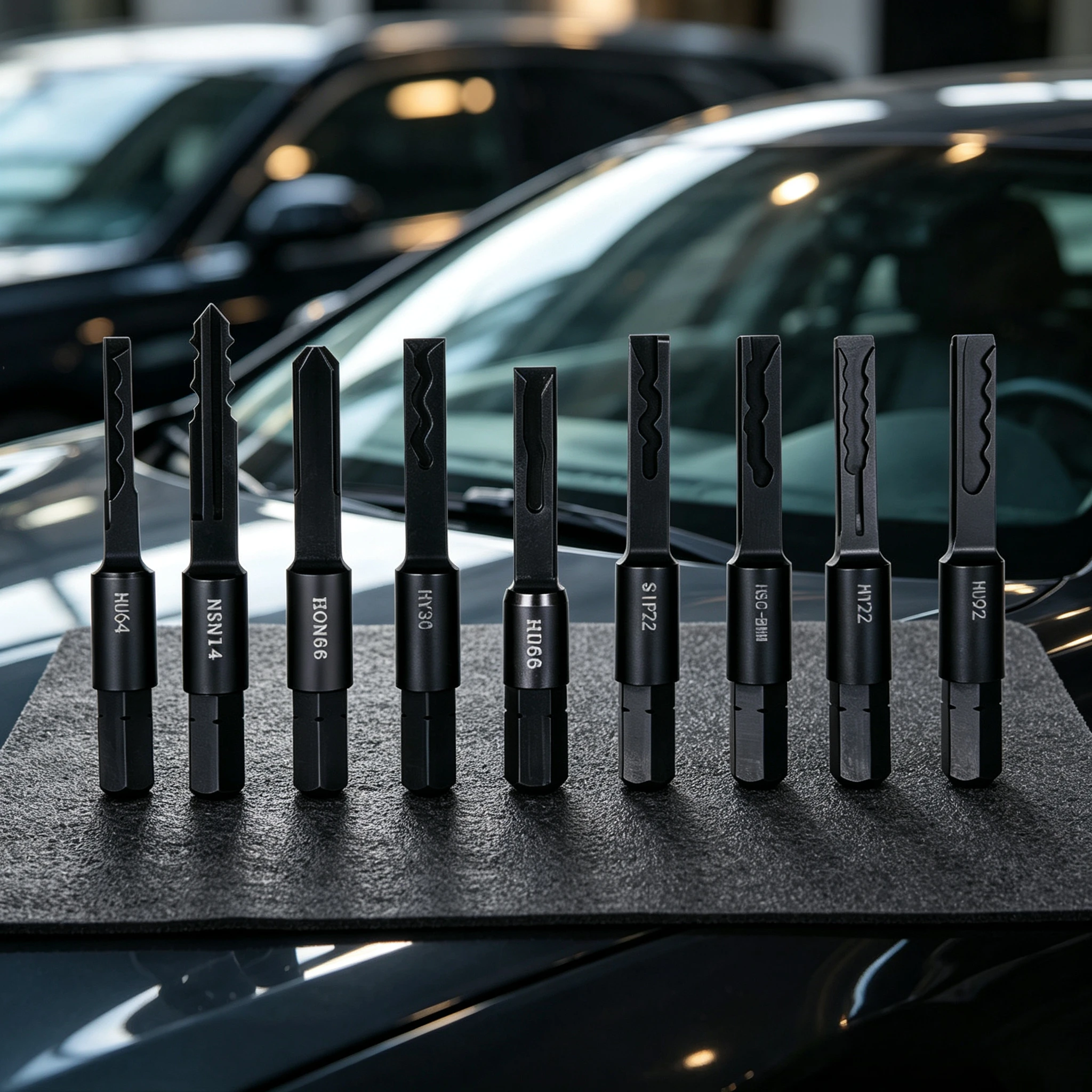 2026 Improved Types HON66 HU64 HU66 HU92 HU100R HY22 HY30 NSN14 SIP22 Strong Force Power Key Master Key for Lock Opening 9PCS
