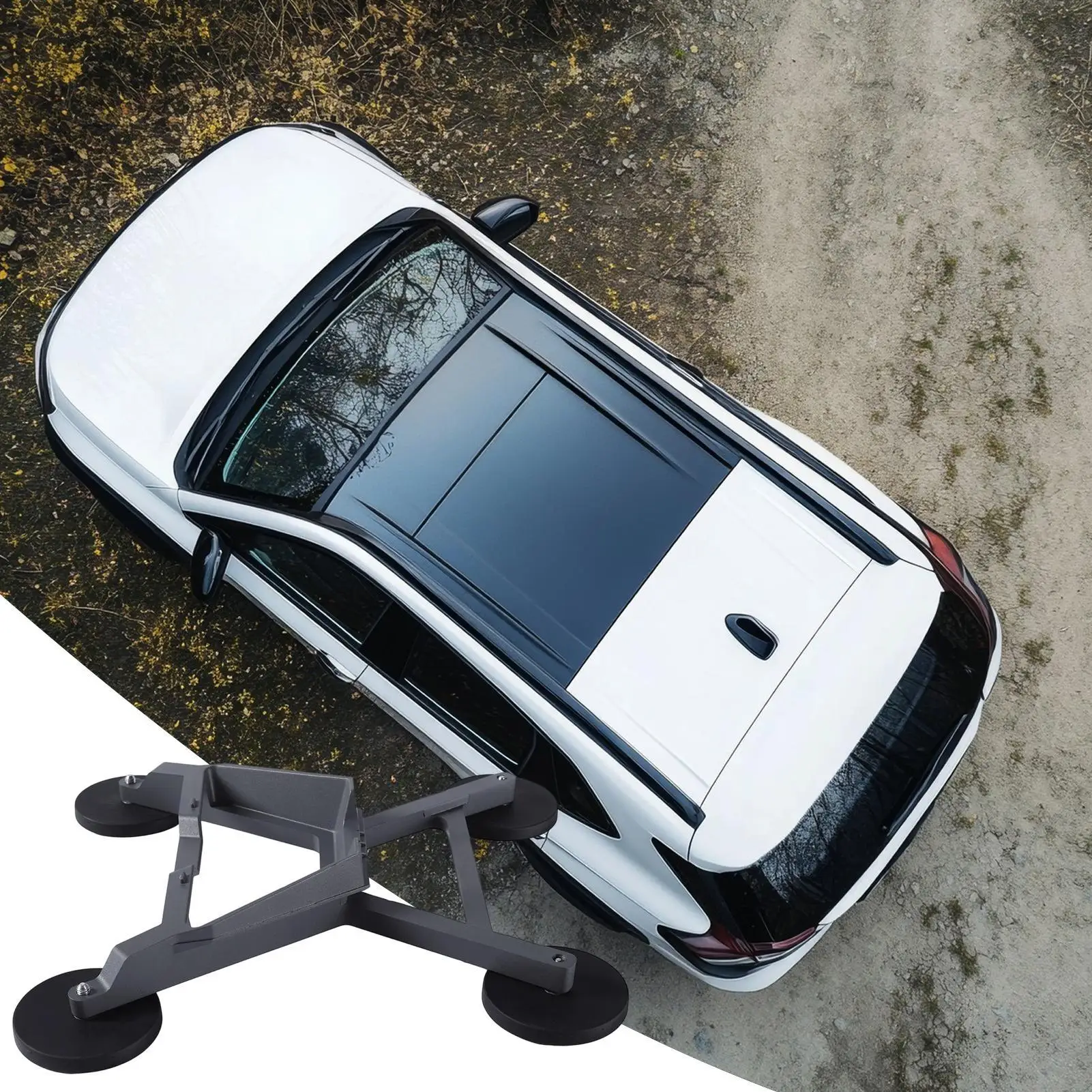 

For For Star Mini Sunroof Mount Metal Sunroof Cradle Portable Mobile Car Roof Mount For Laptop Phone Dashboard Window Windshield