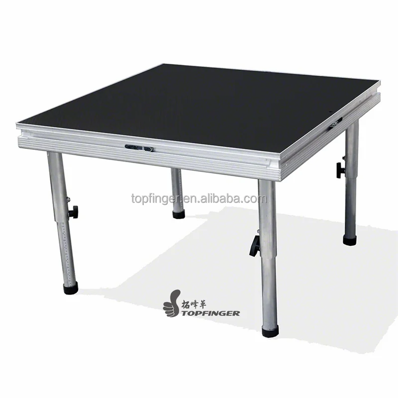 Factory Aluminum Stage Platform Stage Deck Aluminum Outdoor Four Legs Stage Podium for Concert Events Wedding