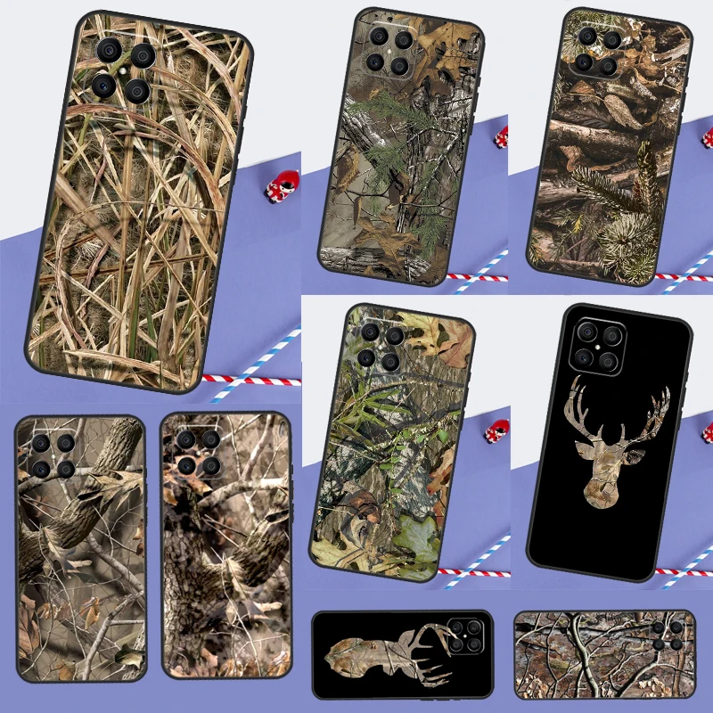 Hunting Camouflage Pattern For Honor 70 50 X7 X8 X9 Case For Huawei P30 Lite P20 P40 P50 Pro P Smart Z Nova 5T Cover