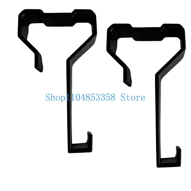 652F No-Drill Window Hook Set for Trailer Window Edges, 2-Piece Clip-On Hanger for Towels, Clothing, and Daily Home Use