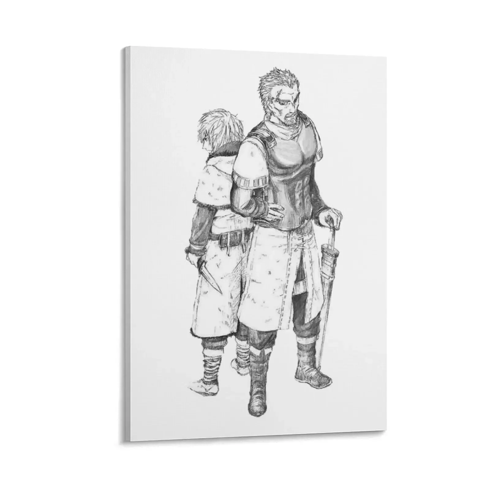 

Vinland Saga - Thorfinn and Askeladd back to back. Canvas Painting Decoration home painting
