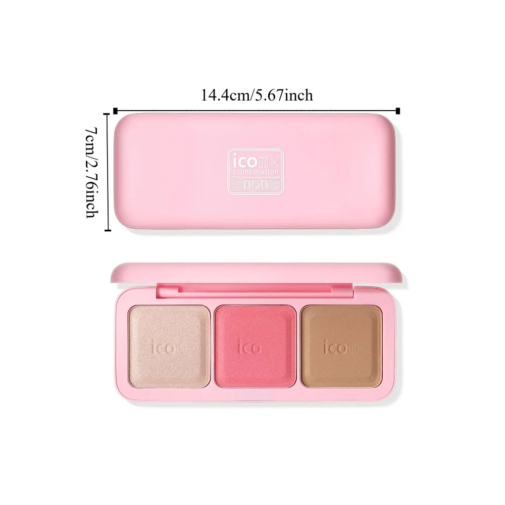 Matte Finish Matte Blush Expandable Color Comprehensive Disk Makeup Palette Blendable Long-lasting Powder Blush Everyday Use