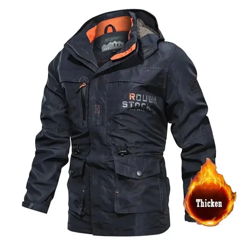

Outdoor Assault Winter Plush Thick Coat Windproof Waterproof Mountaineering Suit Men S Large Multi Pocket Work Jacket