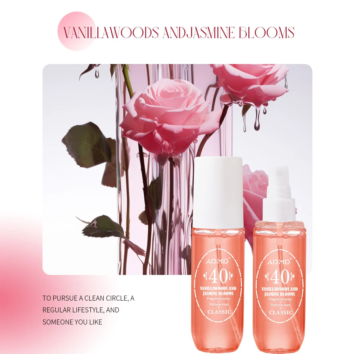 90ML Perfumy w sprayu Naturalny zapach Mgiełka do ciała Odpowiedni męski damski zapach Trwały prezent urodzinowy Kwiatowy owocowy zapach