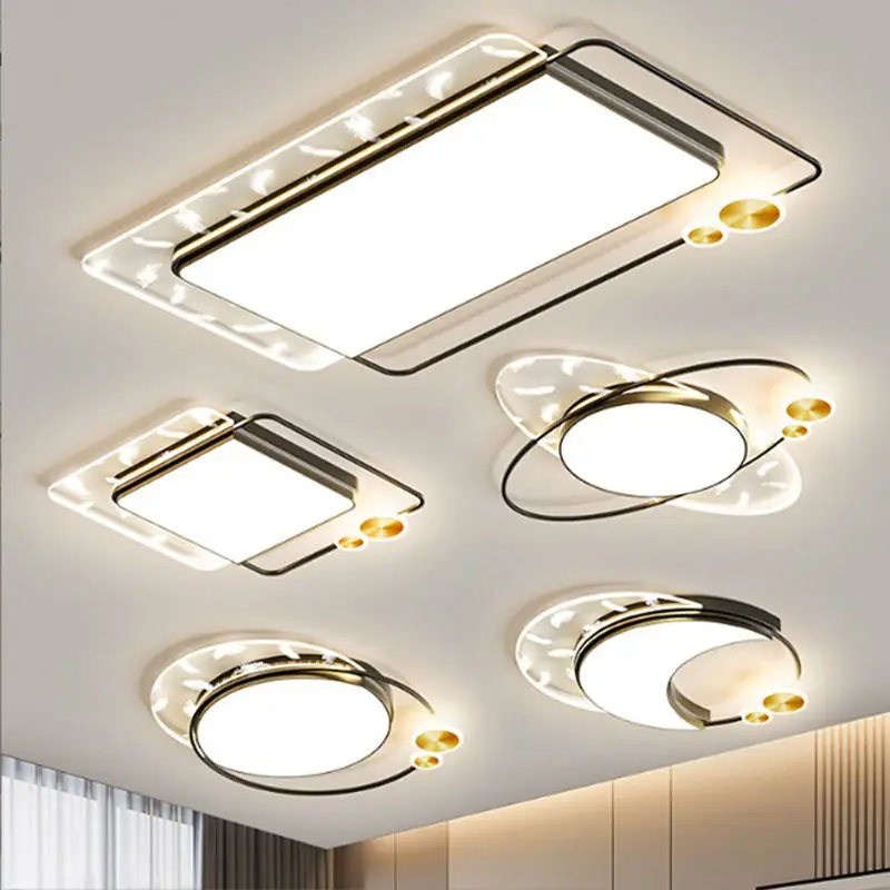 Luxury Living Room Ceiling Lamp Modern Intelligent LED Bedroom Study Dining Room Chandelier Individuality Indoor Decoration Lamp