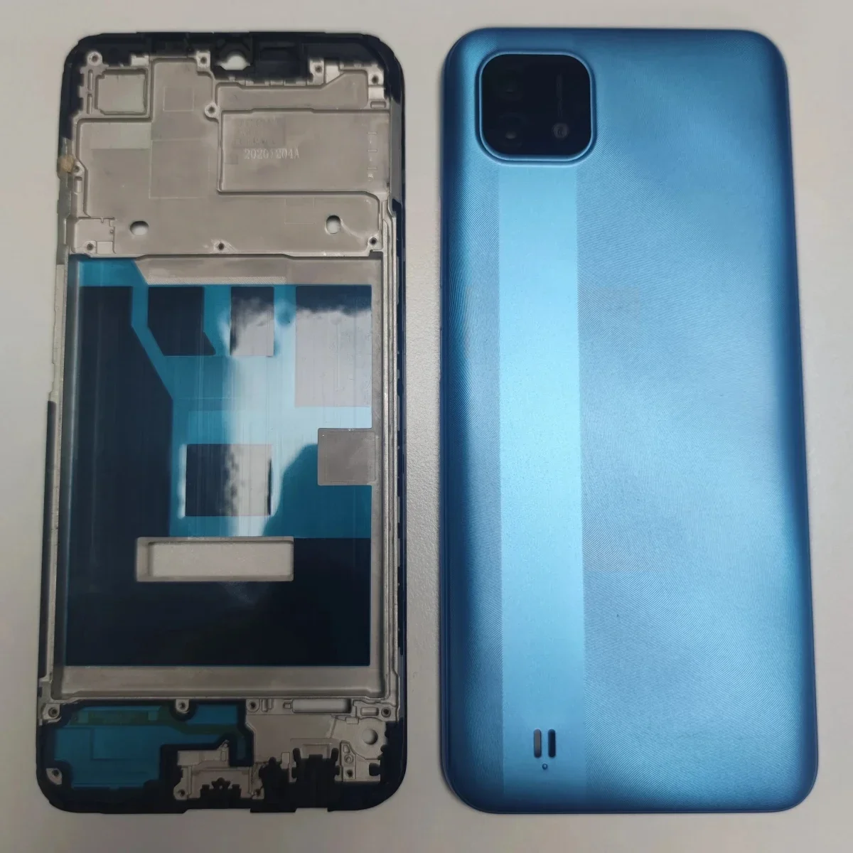 

Full Housing Case For Realme C11 2021 RMX3231 Middle Frame+Back backshell Cover Door Panel Housing Case Repair parts