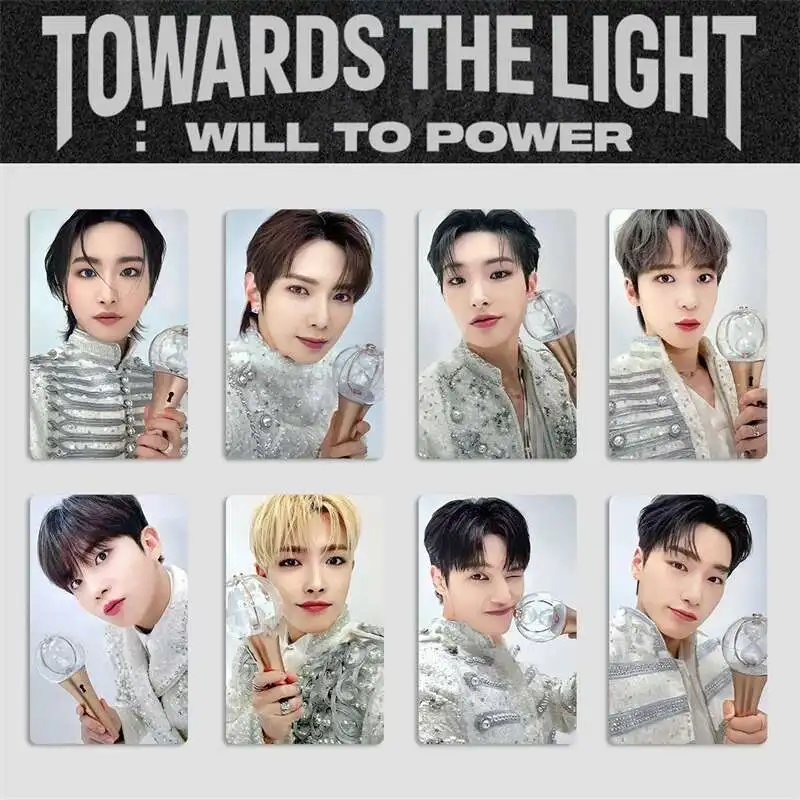 9pcs/set ATEEZ Album LOMO Card TOWARDS Concert Special Card Support Lamp Card San Hongjoong Mingi Postcard Photo Card Seonghwa