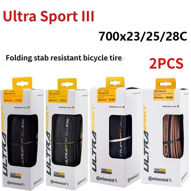 

ULTRA SPORT Ⅲ Tire 700x23C/25C/28C For Road Bike Vehicle Folding Anti Puncture Bicycle Tyre