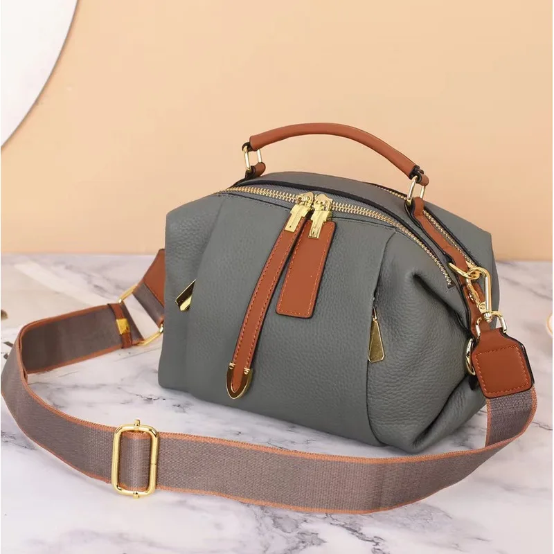 One Bag Shoulder Genuine Leather High-End Top Layer Cowhide For Women Casual High-Quality Messenger Versatile Luxury Crossbody